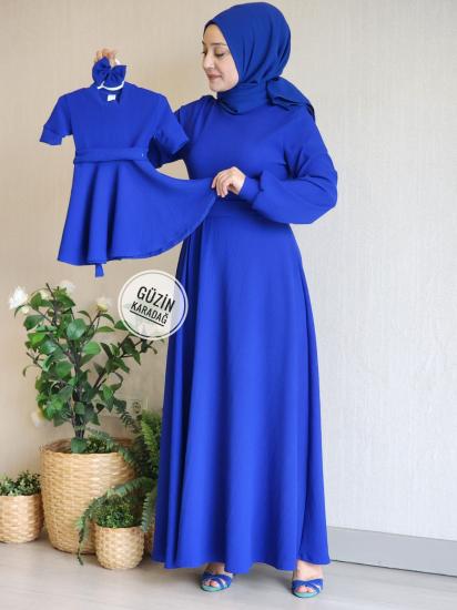 Anne-Kız Mavi Mevlana Elbise